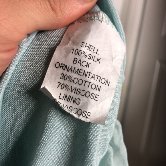 Elegant Light Blue Women's Top - Picture 6 of 6